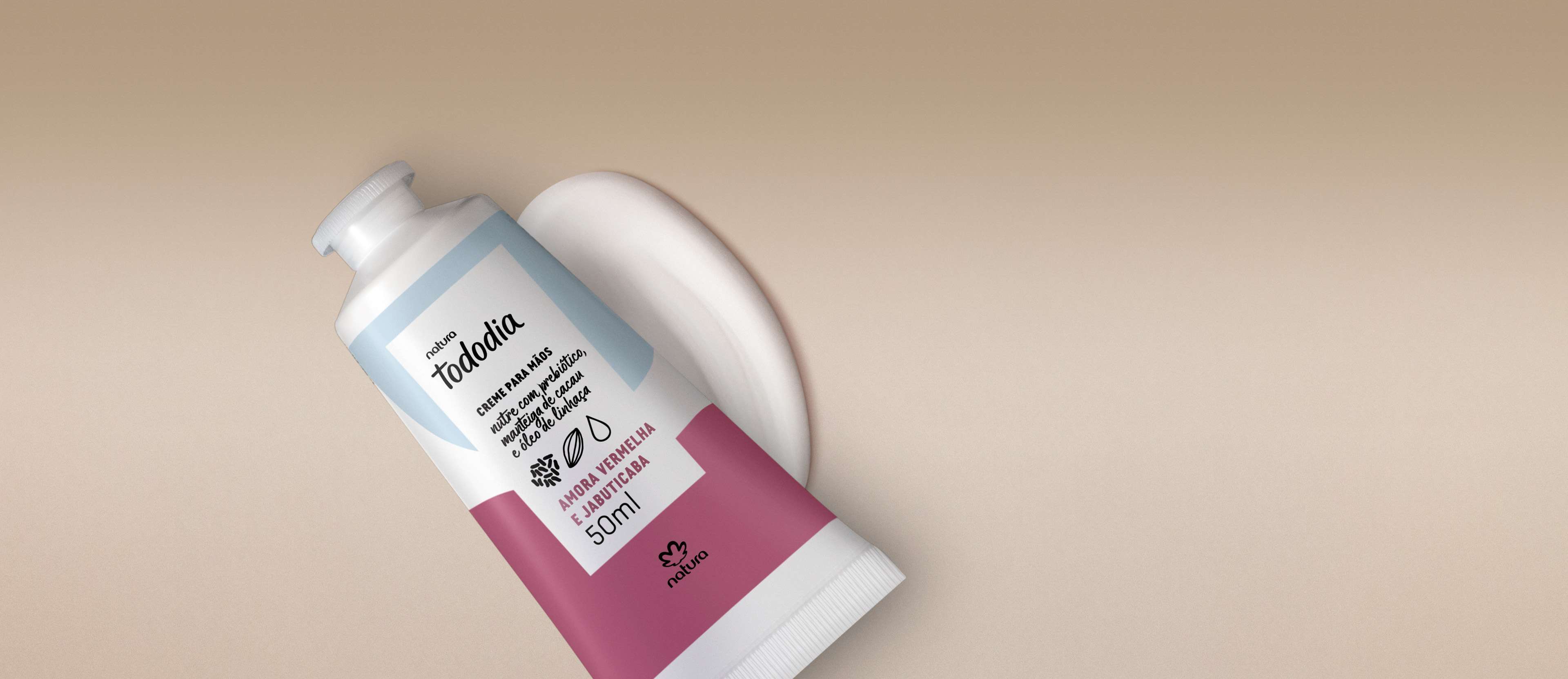 Creme Nutritivo para Mãos Tododia Amora Vermelha e Jabuticaba