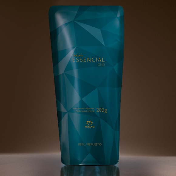 Refil Desodorante Hidratante Corporal Perfumado Essencial Oud