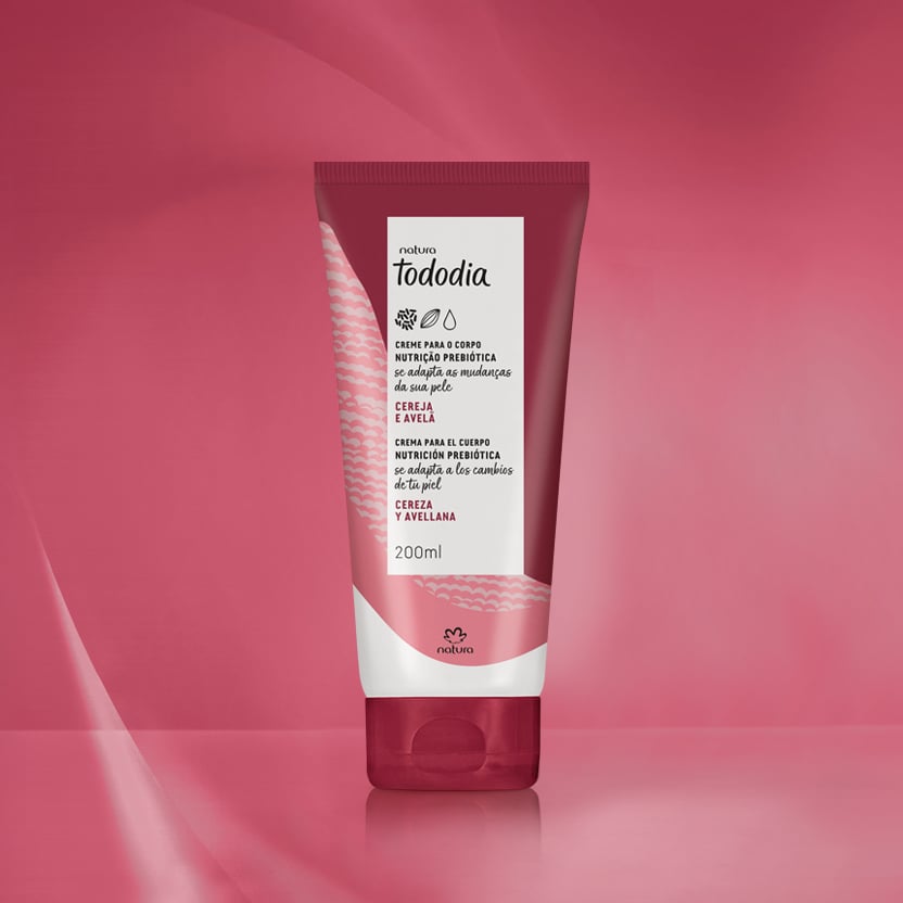 Creme Desodorante Nutritivo para o Corpo Tododia Cereja e Avelã