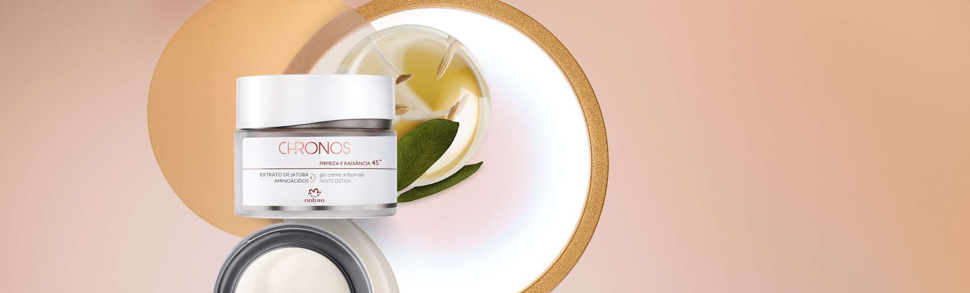Gel Creme Antissinais 45+ Noite Firmeza e Radiância Chronos
