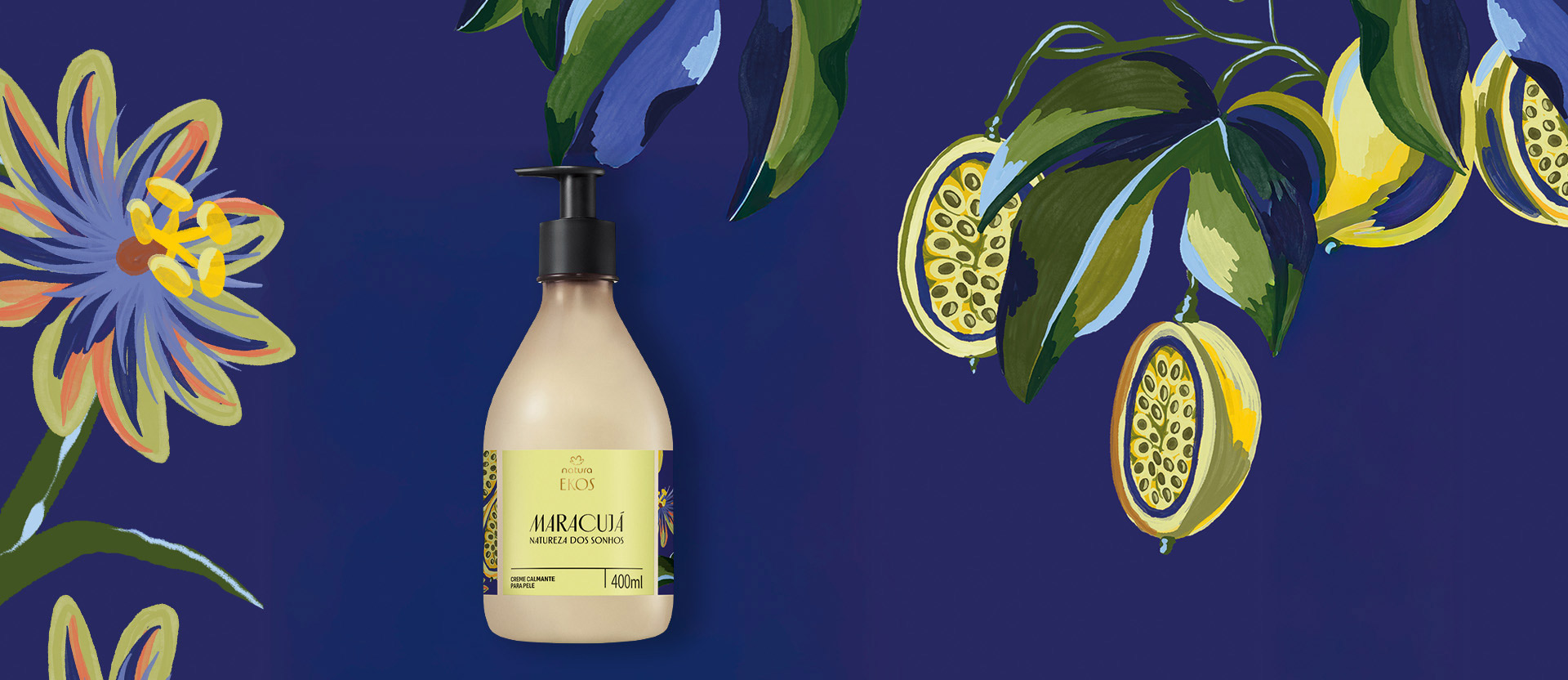 Creme Desodorante Hidratante para o Corpo Ekos Maracujá Natureza dos Sonhos