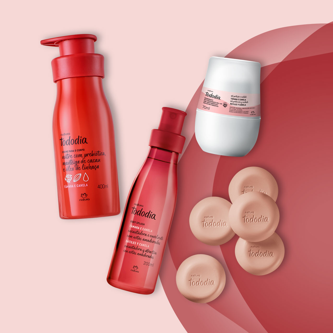 Kit Tododia Tâmara e Canela Completo (4 produtos)