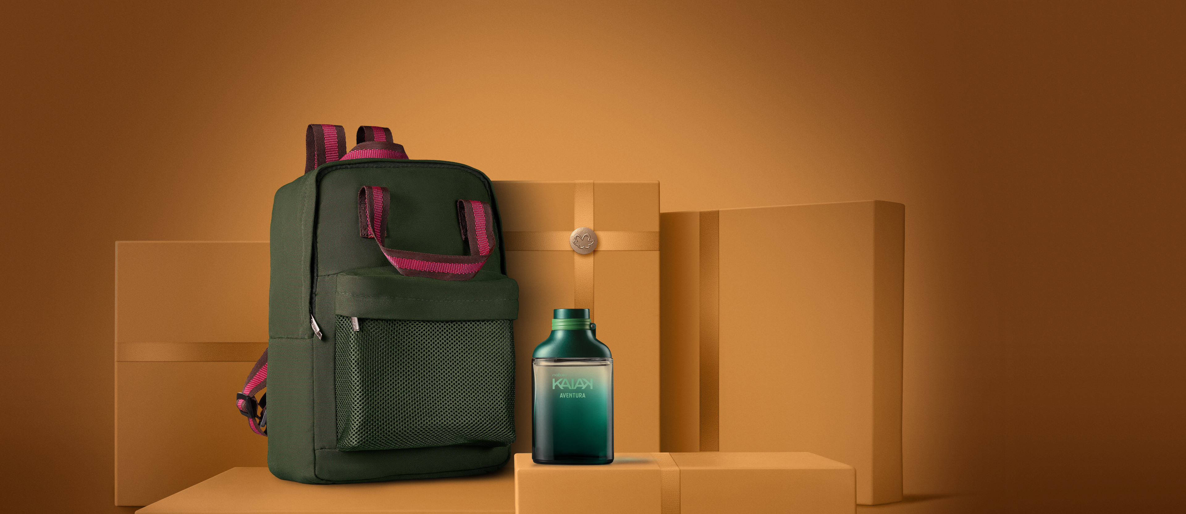 Presente Natura Kaiak Aventura Masculino com Mochila (2 produtos)