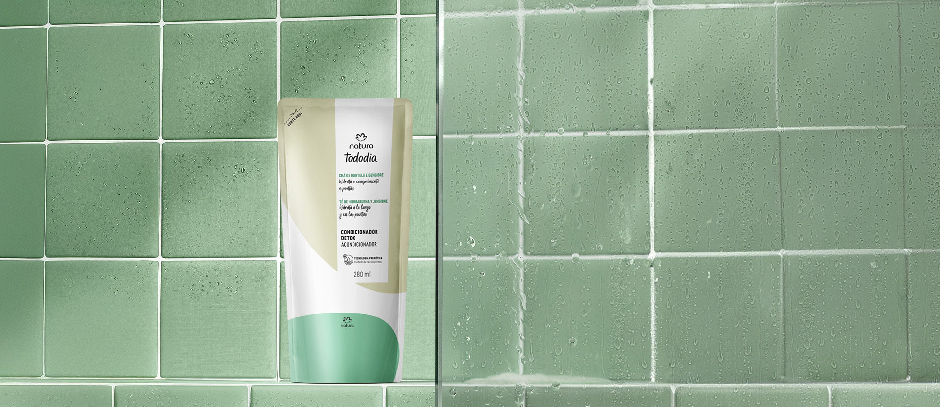 Refil Condicionador Detox Tododia Chá de Hortelã e Gengibre