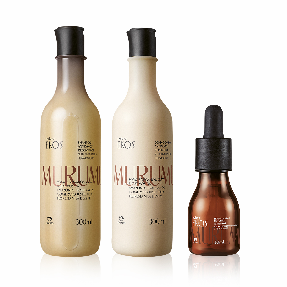 Kit Ekos Murumuru Shampoo, Condicionador e Sérum (3 produtos)