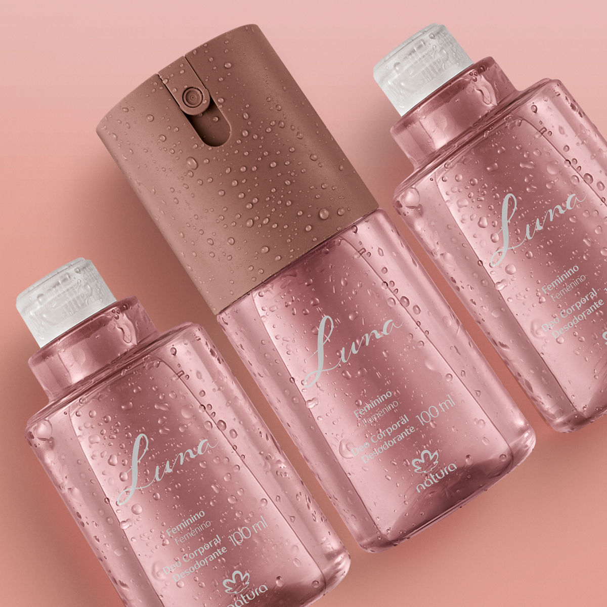 Kit Desodorante Corporal Luna Feminino (3 produtos)