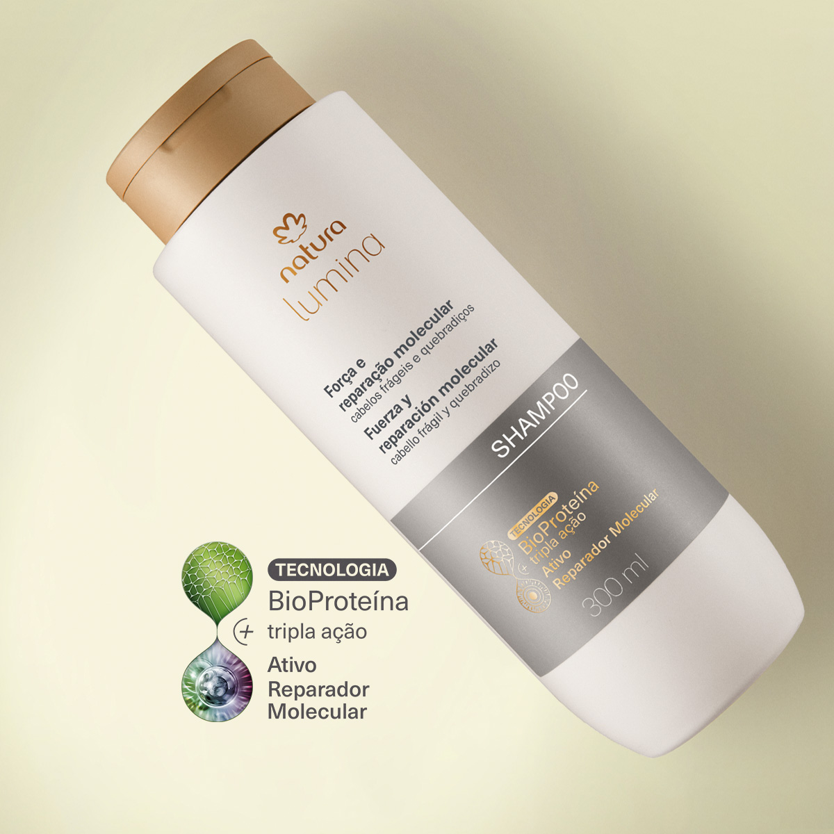 Shampoo Força e Reparação Molecular Lumina