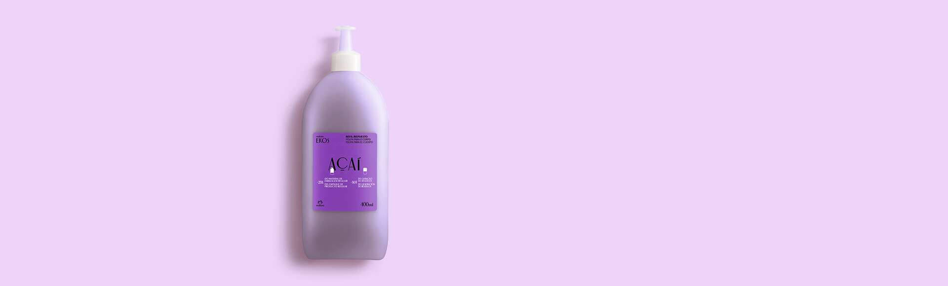 Refil Polpa Desodorante Hidratante Para o Corpo Ekos Açaí