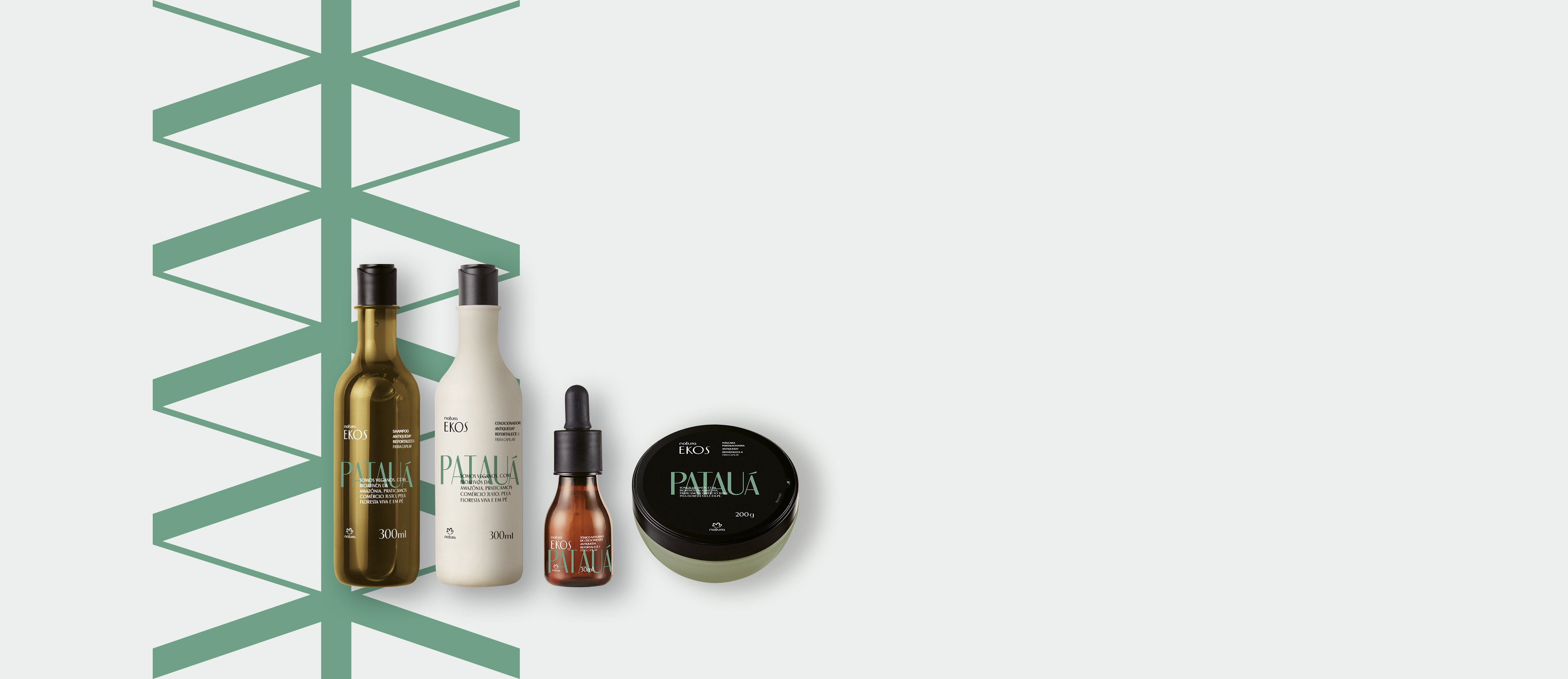 Kit Ekos Patauá Shampoo, Condicionador, Máscara e Tônico (4 produtos)