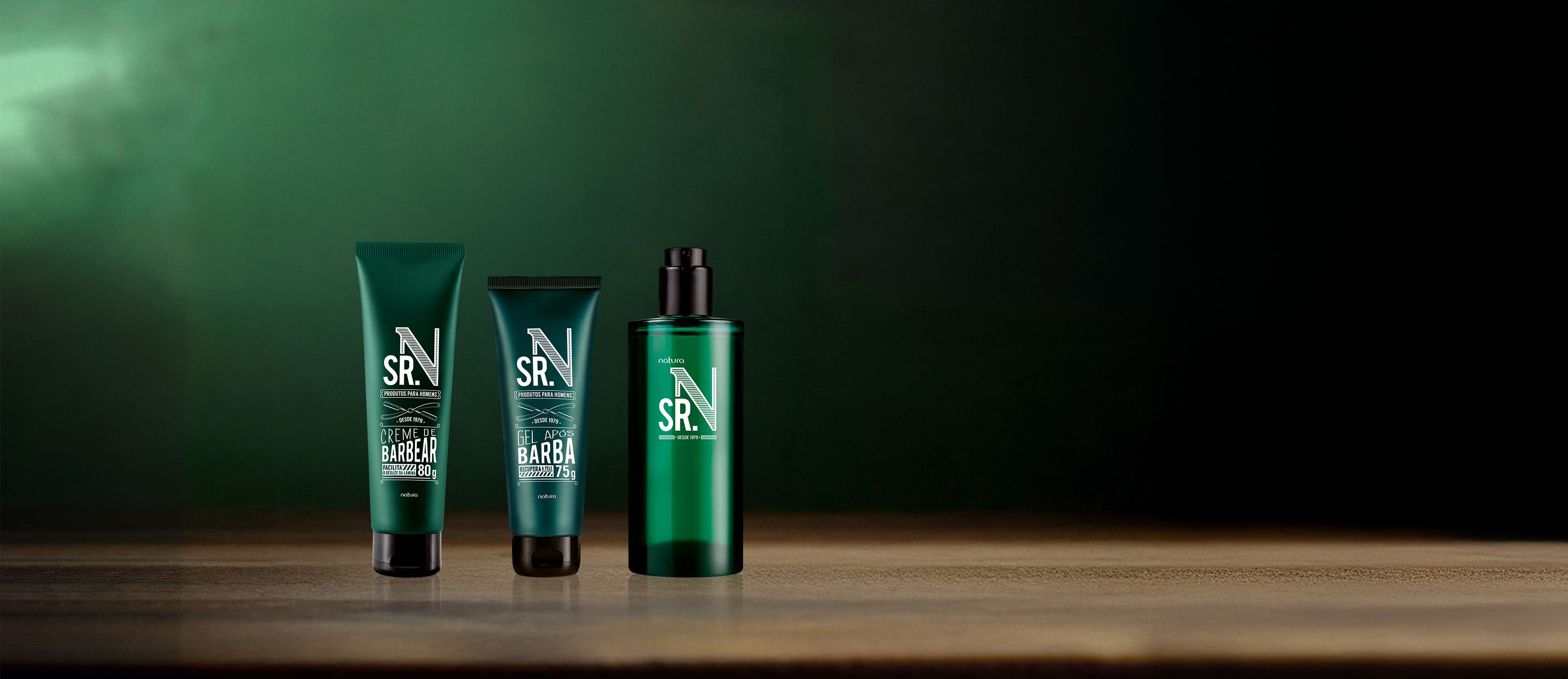 Kit Sr. N, Creme de Barbear e Gel Pós Barba (3 produtos)