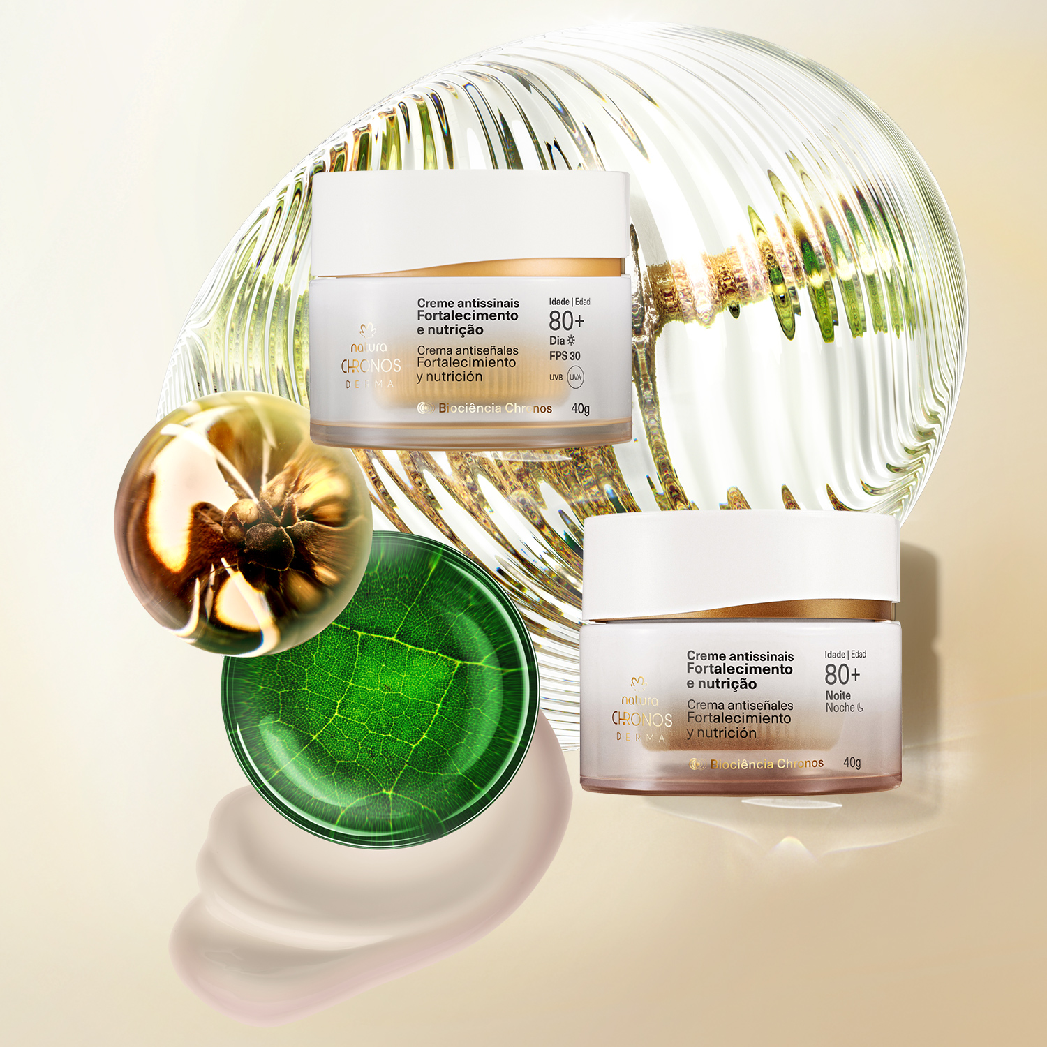 Kit Dupla Antissinais 80+ Chronos Derma (2 produtos)