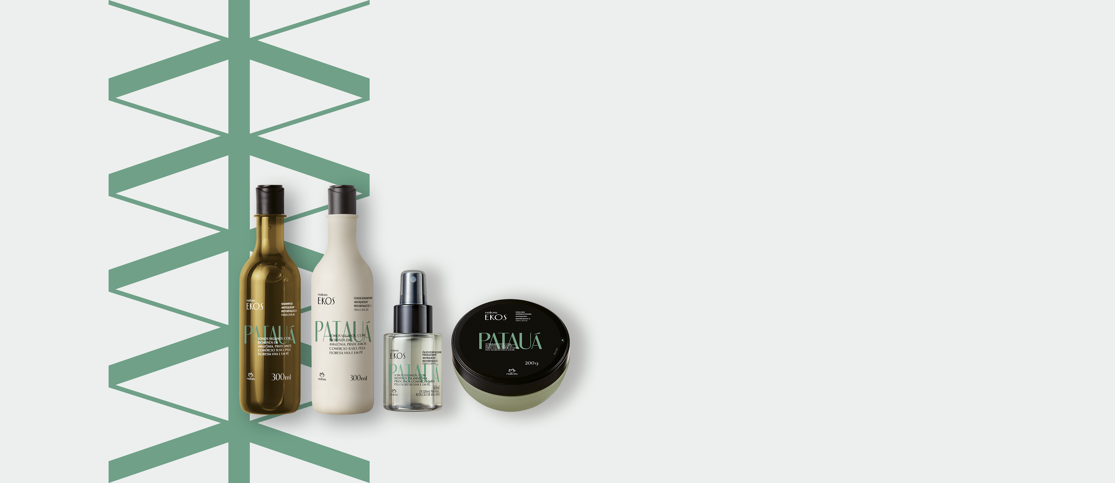 Kit Ekos Patauá, Shampoo, Condicionador, Máscara e Óleo (4 produtos)