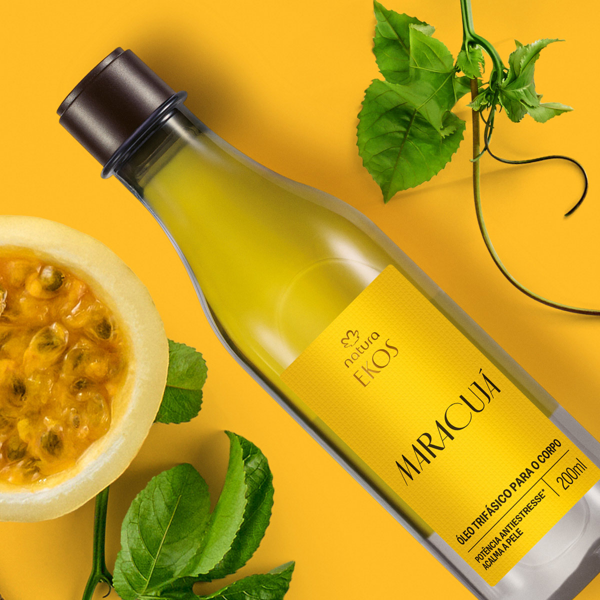 Óleo Trifásico Desodorante Corporal Ekos Maracujá