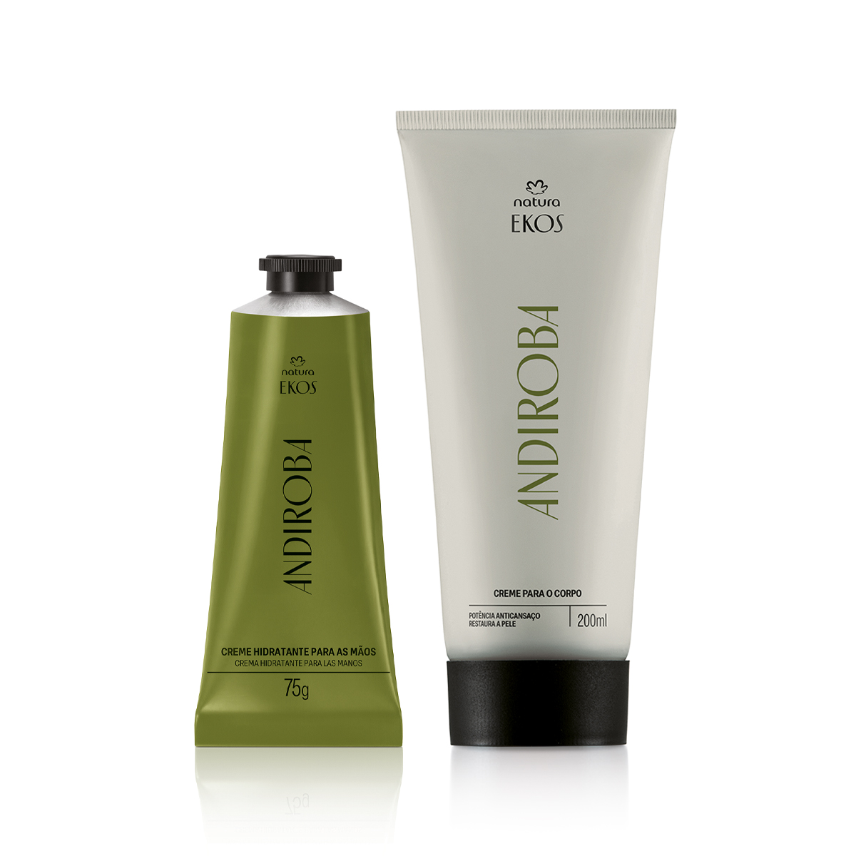 Kit Creme Hidratante para Mãos e Creme Desodorante Hidratante para o Corpo Ekos Andiroba