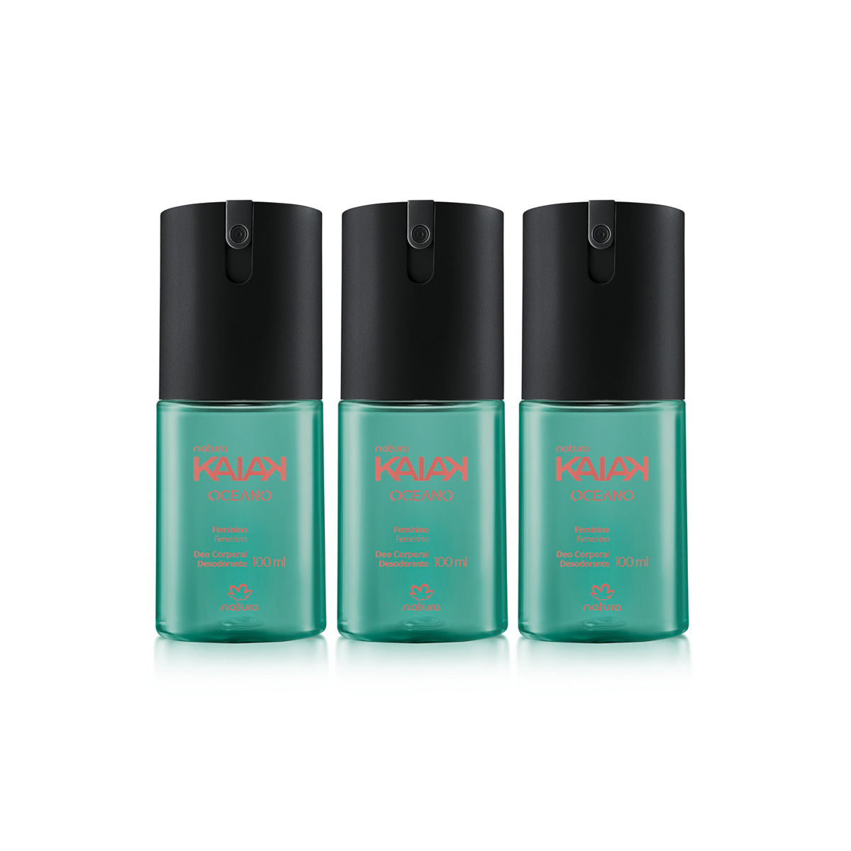 Kit Kaiak Desodorante Corporal Feminino Oceano (3 produtos)