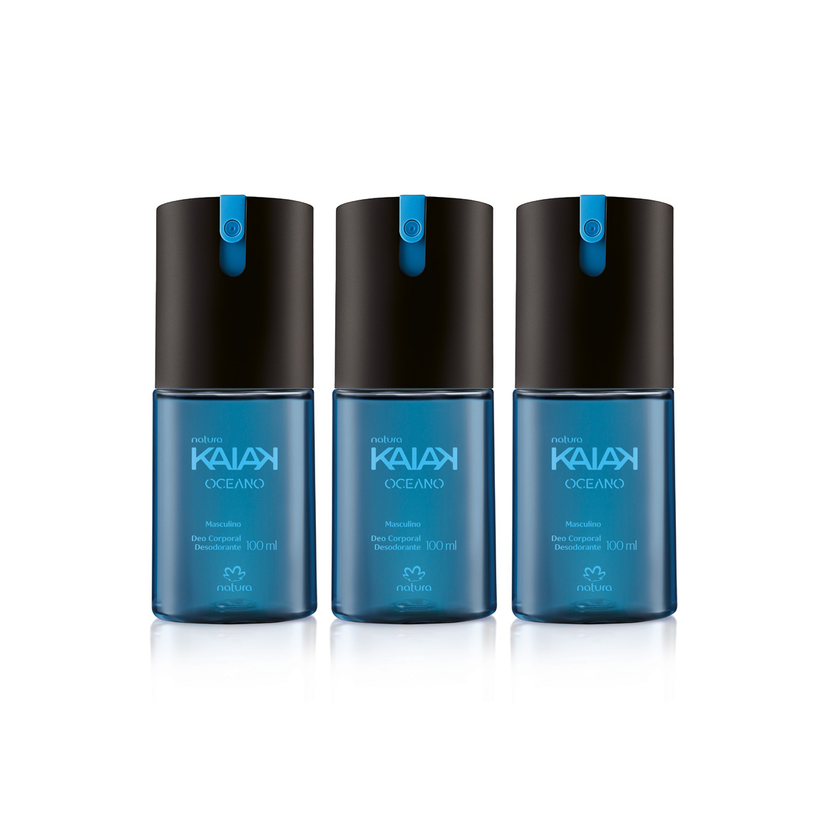 Kit Kaiak Oceano Desodorante Corporal Masculino (3 produtos)