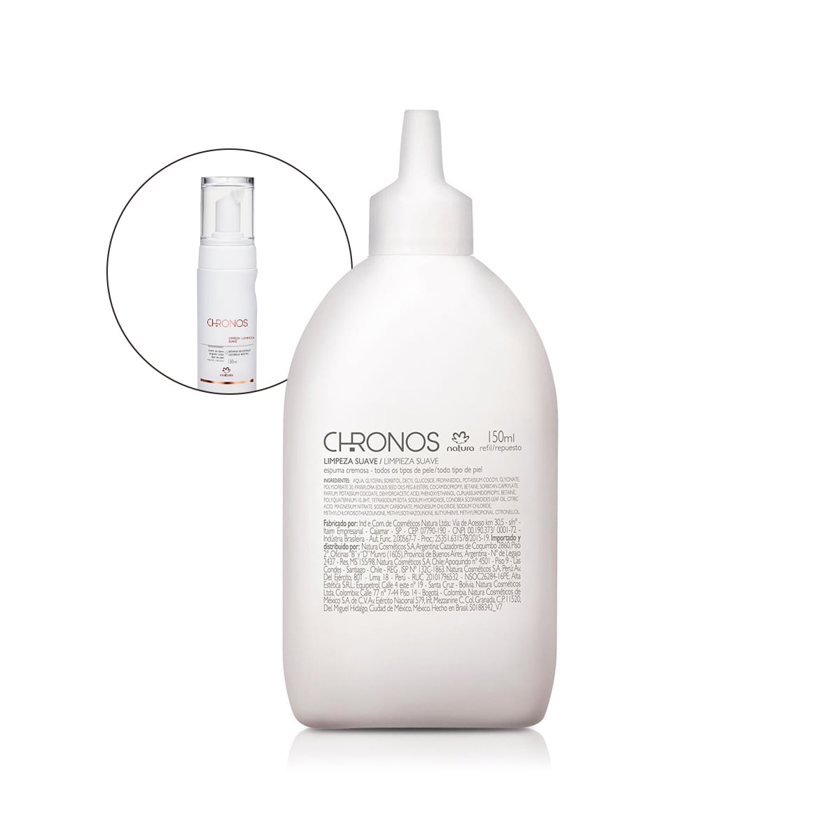Refil Espuma de Limpeza Suave 150 ml