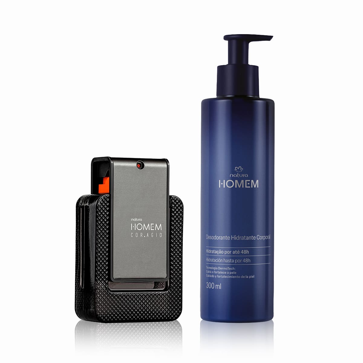 Kit Natura Homem Cor.agio com Hidratante (2 produtos)