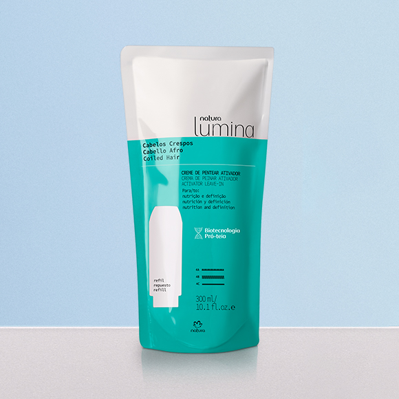 Refil Creme de Pentear Ativador para Cabelos Crespos Lumina