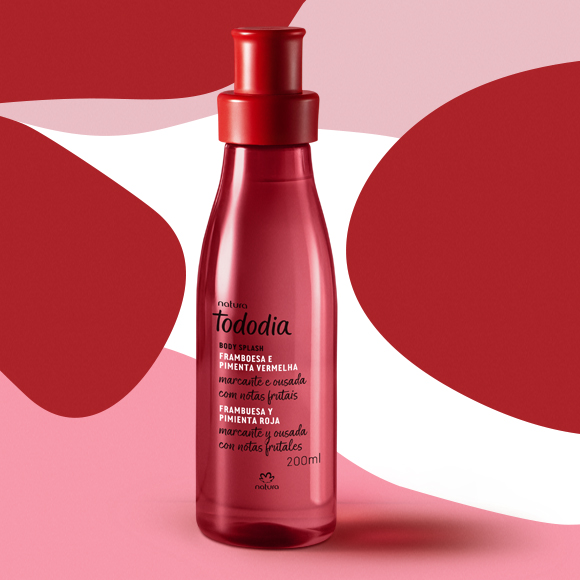 Tododia Framboesa e Pimenta Vermelha Body Splash Desodorante Colônia Feminino