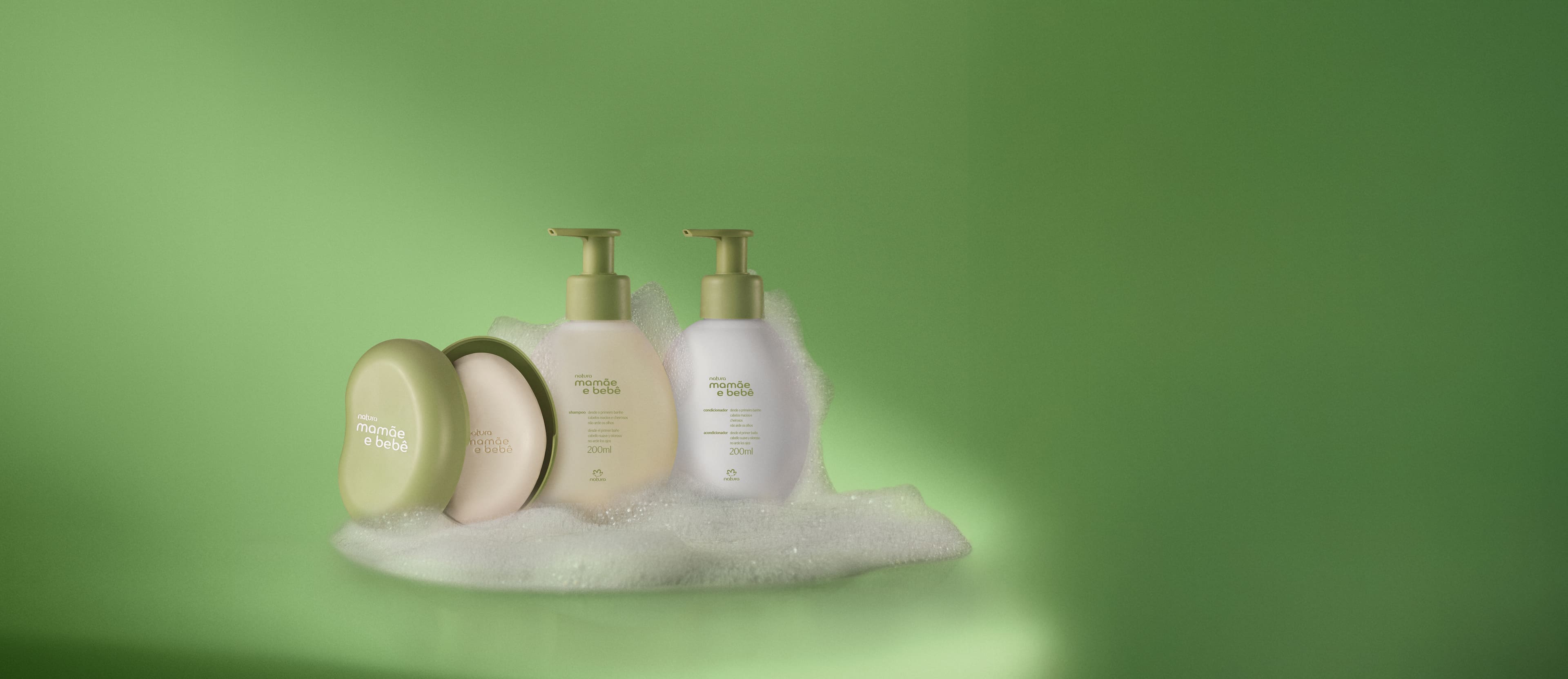 Kit Banho com Cheirinho de Amor Mamãe e Bebê (3 produtos)