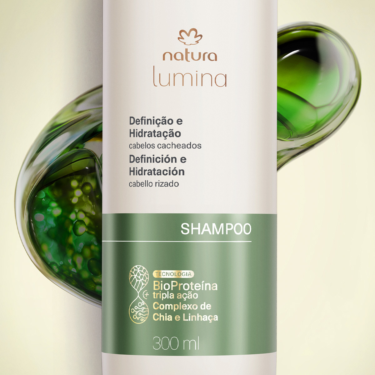 Shampoo Cremoso para Definição e Hidratação de Cabelos Cacheados