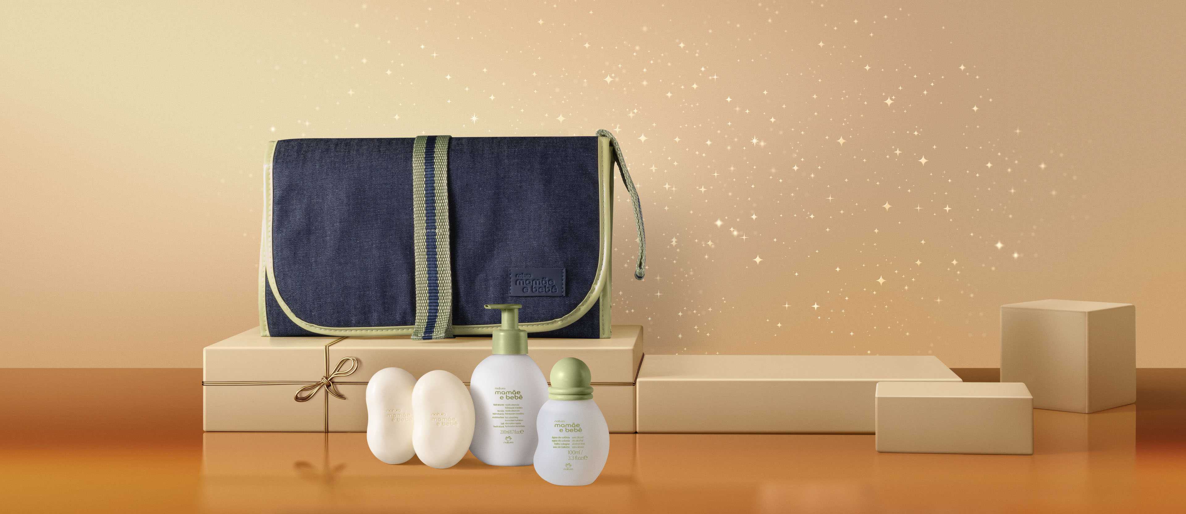 Presente Natura Mamãe e Bebê com Acessório (4 produtos)