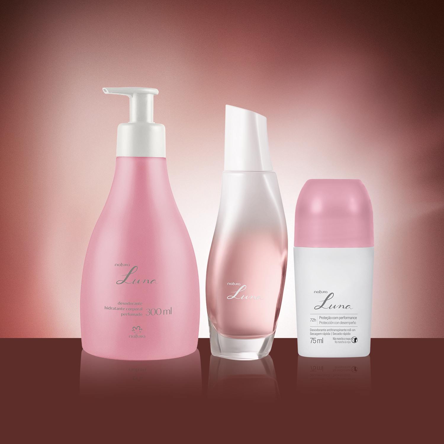 Kit Luna Classico com Hidratante e Desodorante Roll-on (3 produtos)