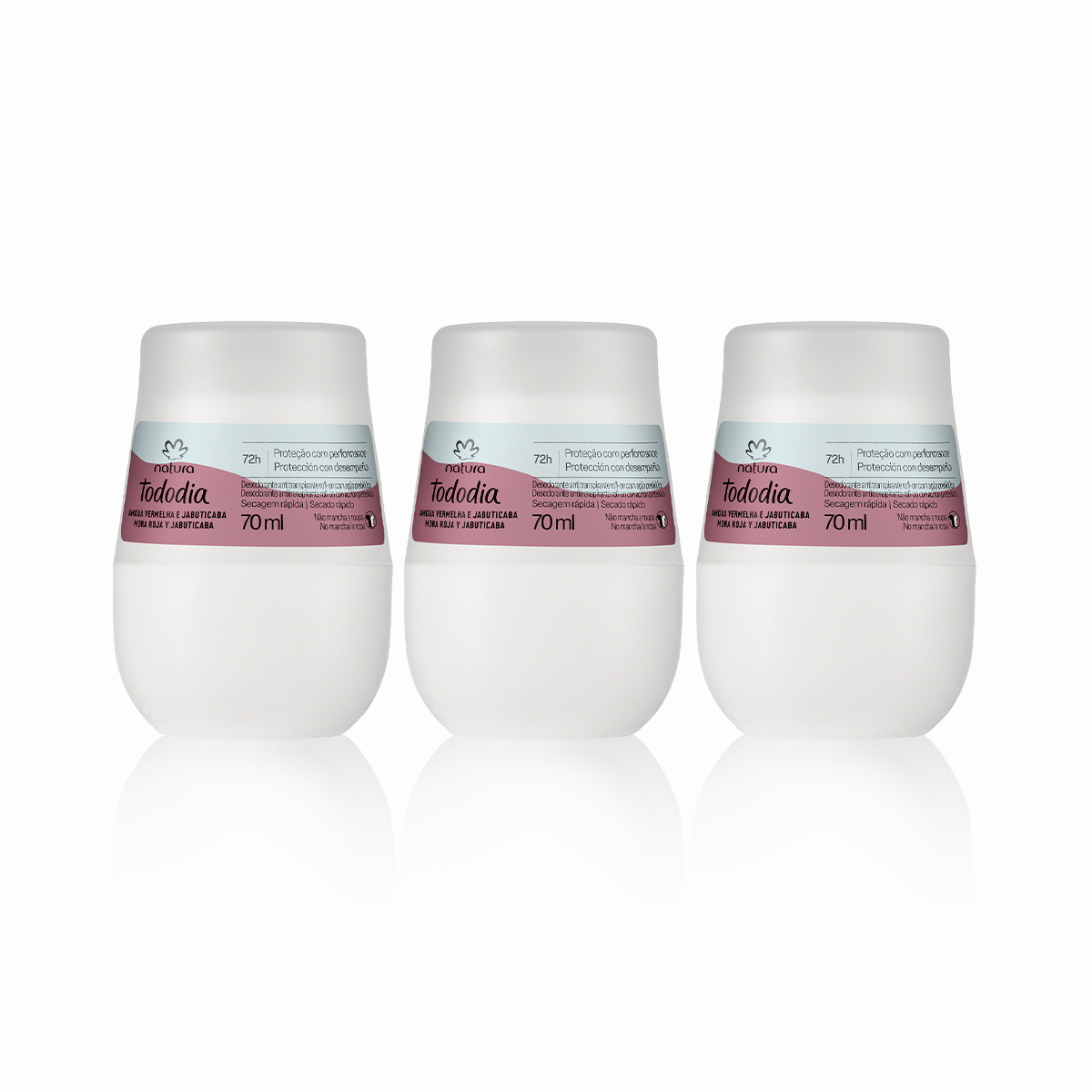 Kit Desodorante Antitranspirante Roll-on Amora Vermelha e Jabuticaba (3 unidades) Kit Desodorante Antitranspirante Roll-on Amora Vermelha e Jabuticaba (3 unidades)