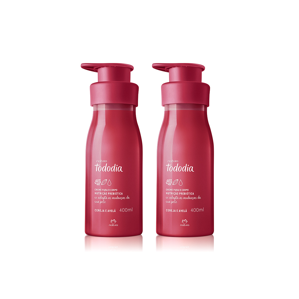 Kit Tododia Cereja e Avelã (2 produtos) 2 un de 400 ml Kit Tododia Cereja e Avelã (2 produtos) 2 un de 400 ml