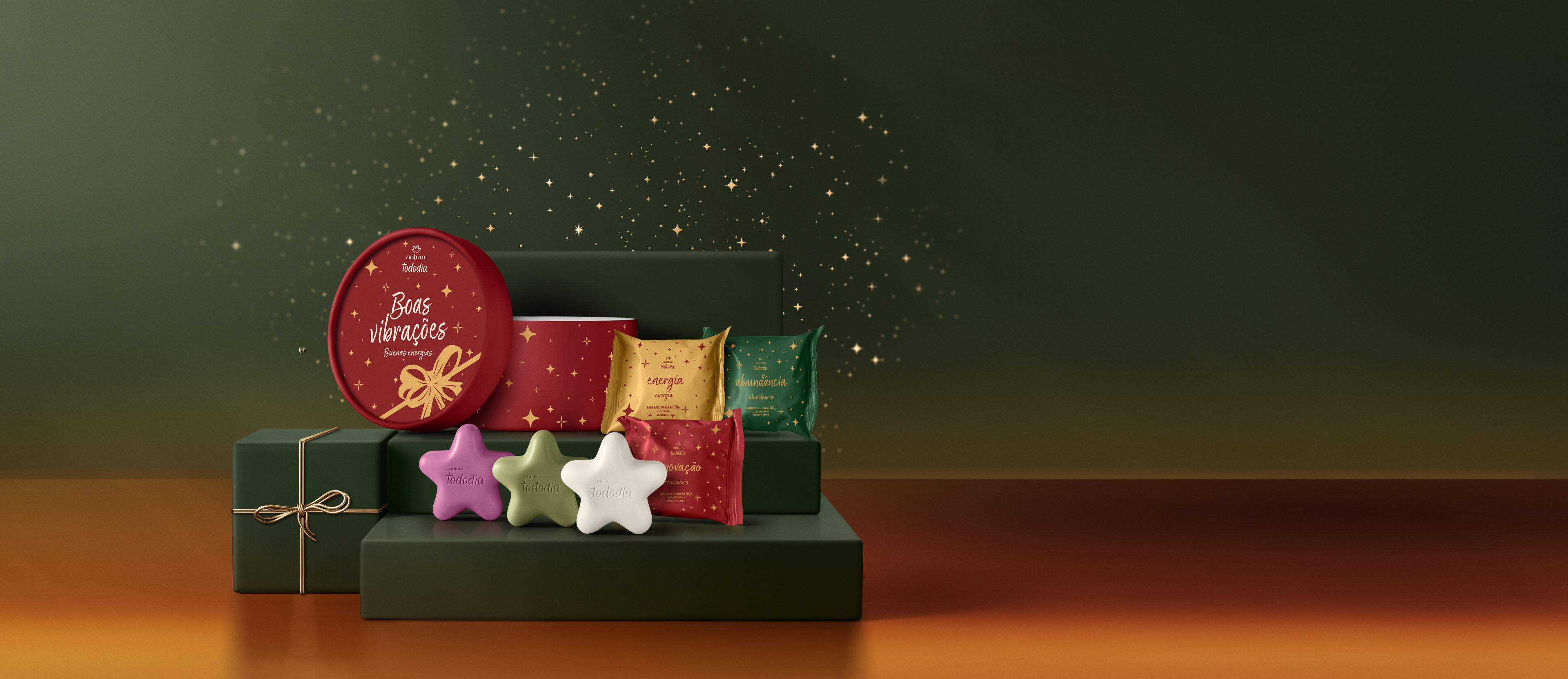 Presente Natura Tododia Sabonetes Miniaturas Estrelas (6 unidades)