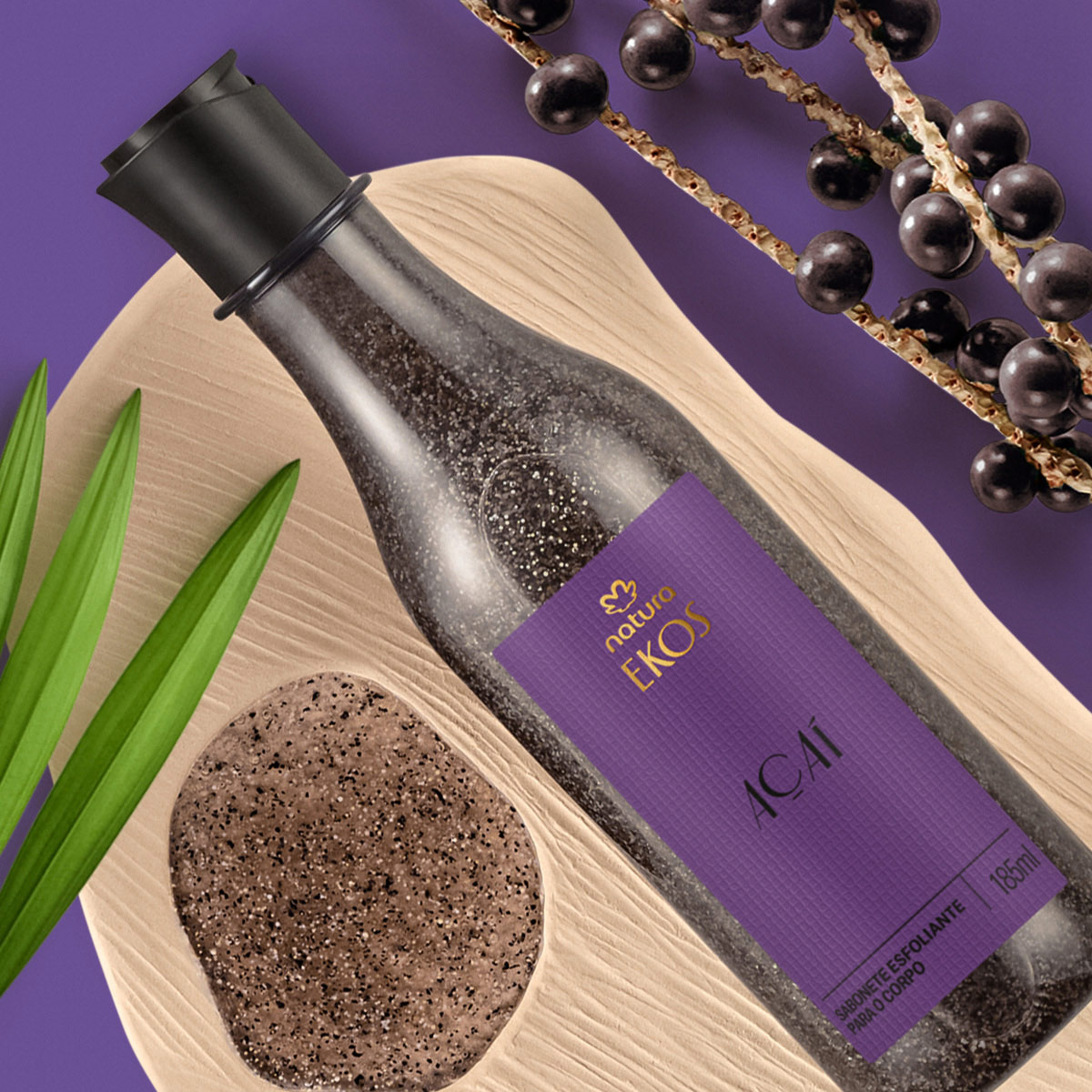 Sabonete Líquido Esfoliante para o Corpo Ekos Açaí
