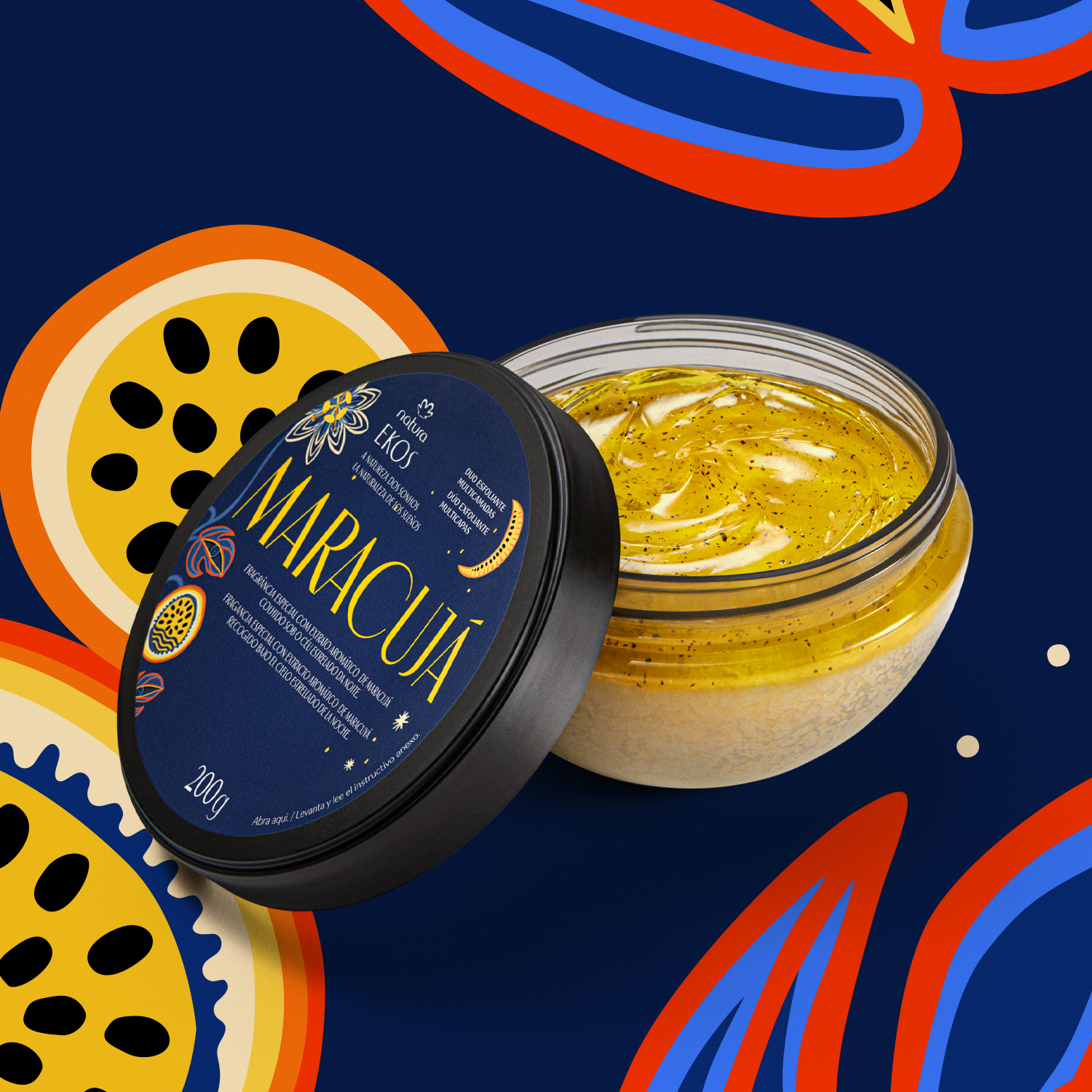 Duo Esfoliante Multicamadas Ekos Maracujá Natureza Dos Sonhos 200 g