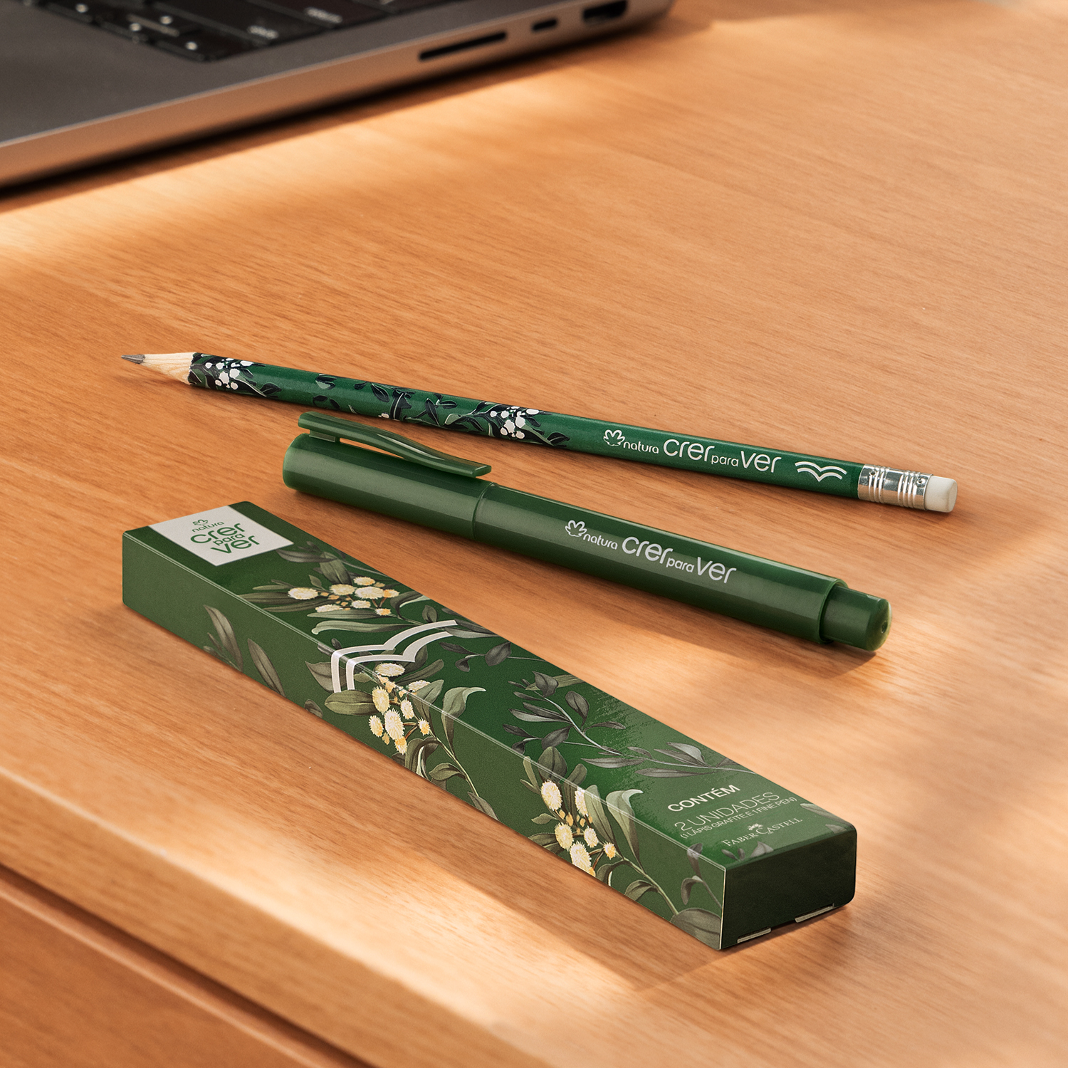 Kit Lápis e Caneta Crer Para Ver