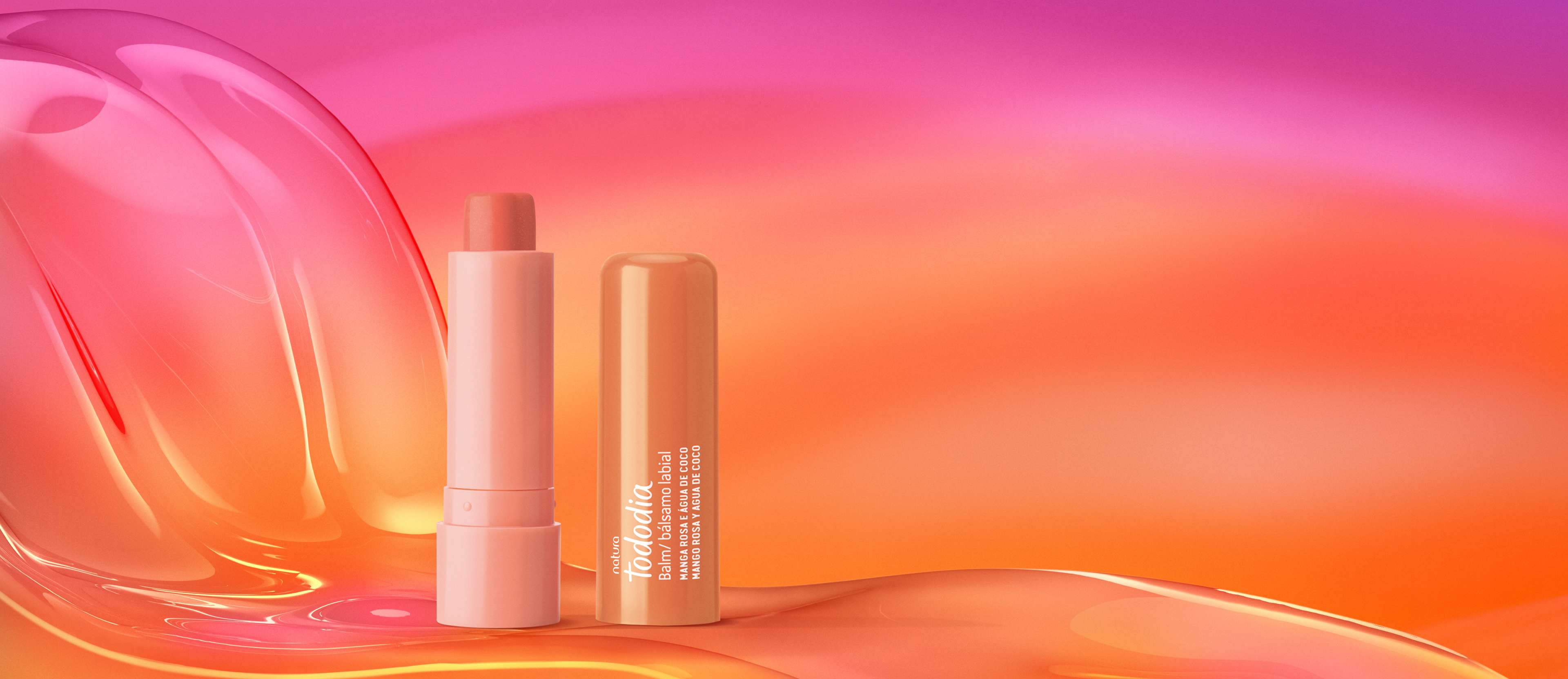 Balm Labial Tododia Manga Rosa e Água de Coco