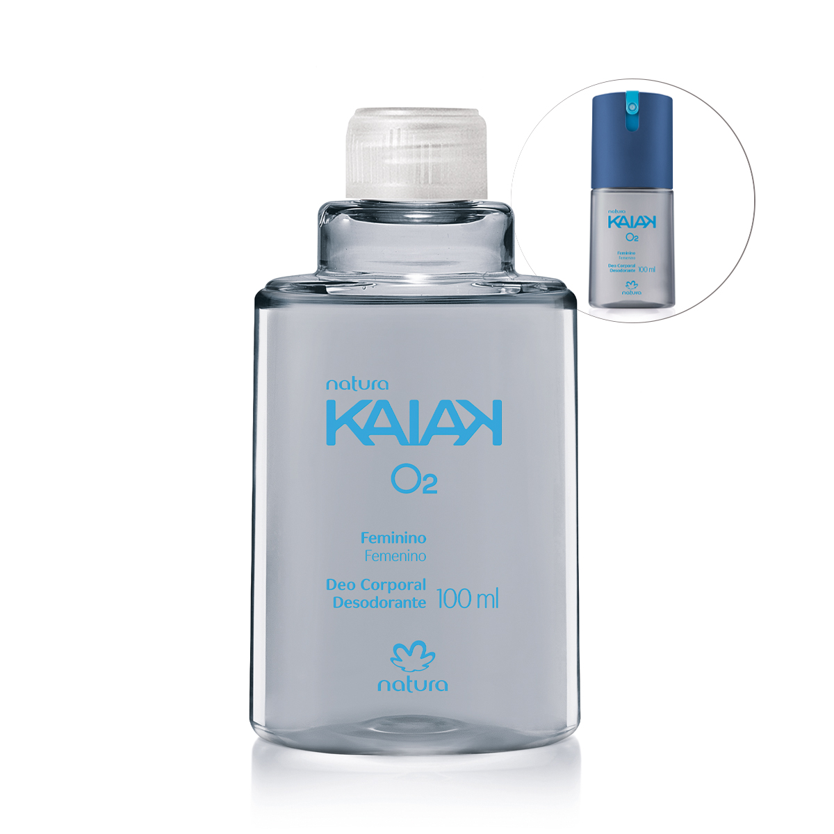 Refil Desodorante Corporal Feminino Kaiak O2 100 ml