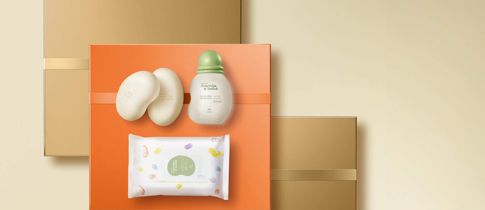 Presente Natura Mamãe e Bebê (3 produtos)