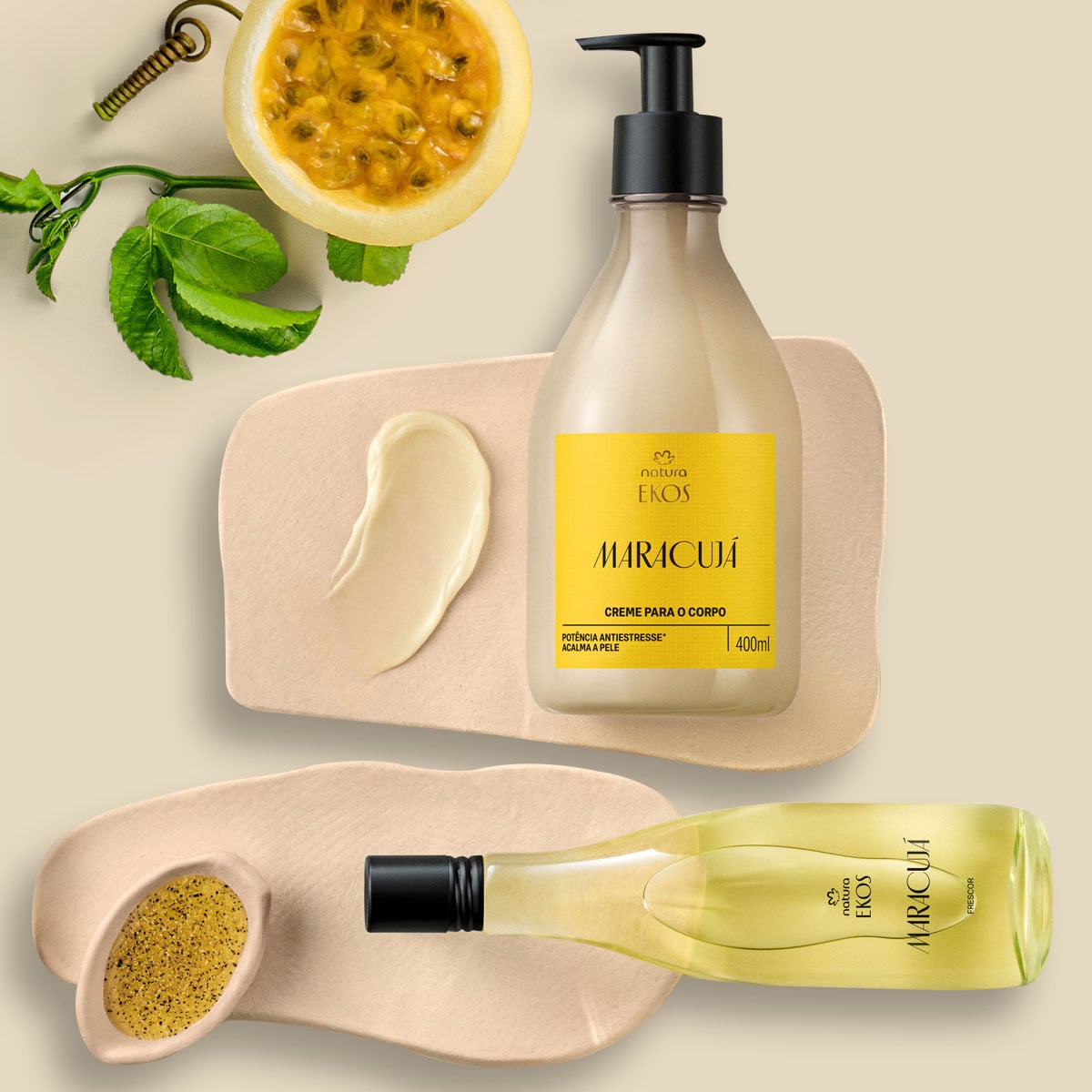 Presente Ekos Maracujá Creme para o Corpo e Frescor
