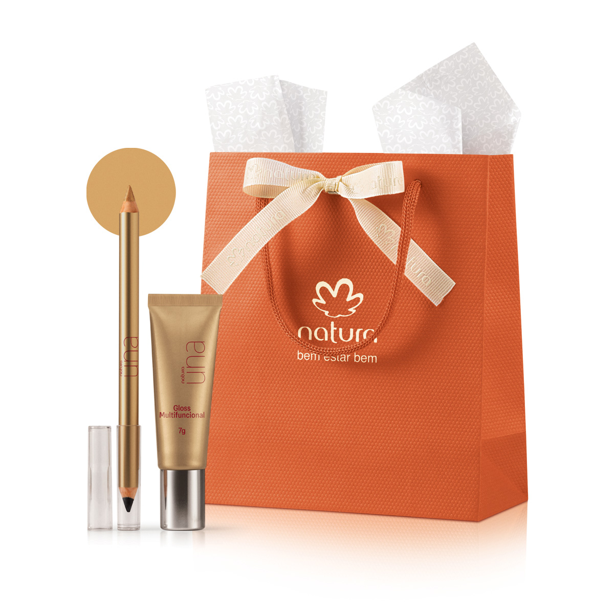Presente Natura Una Celebrar Olhos e Boca Preto e Dourado (2 produtos)
  