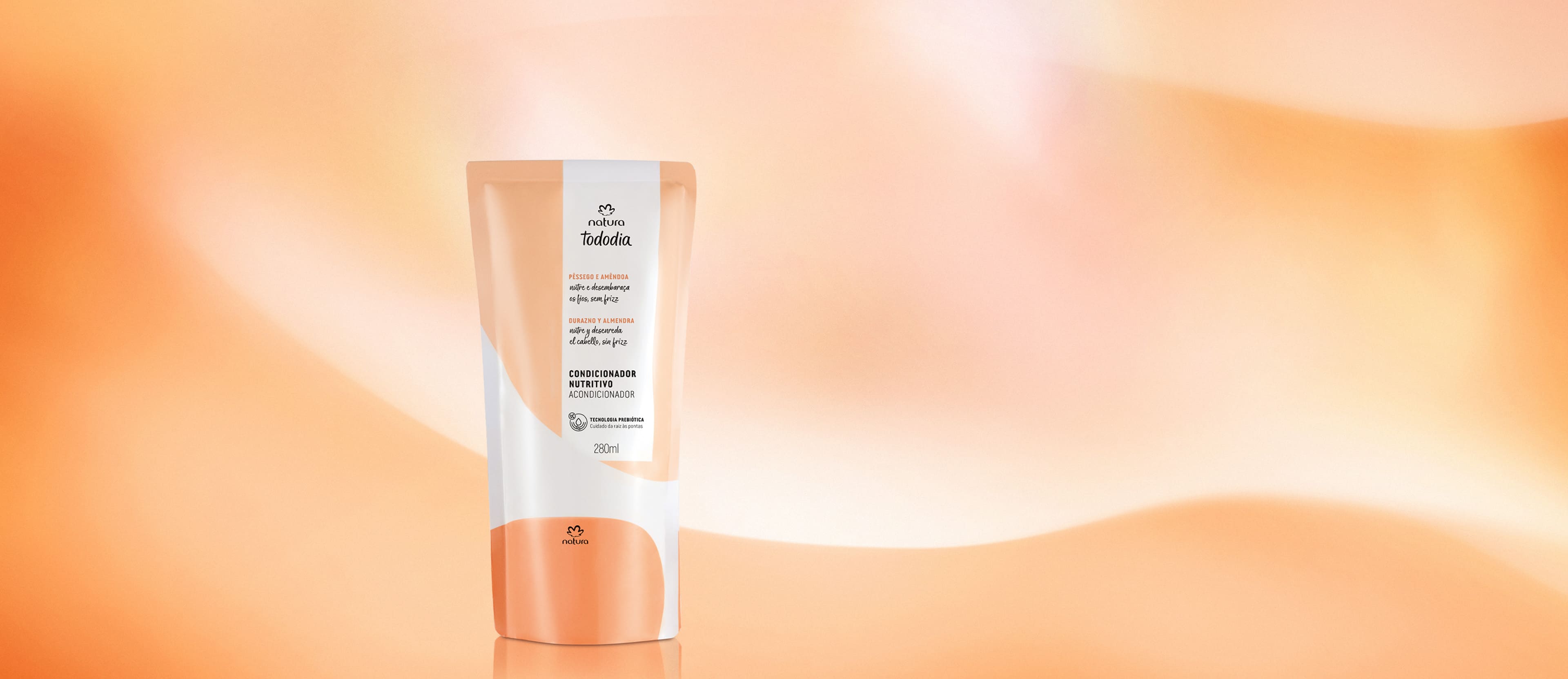 Refil Condicionador Nutritivo Tododia Pêssego e Amêndoa