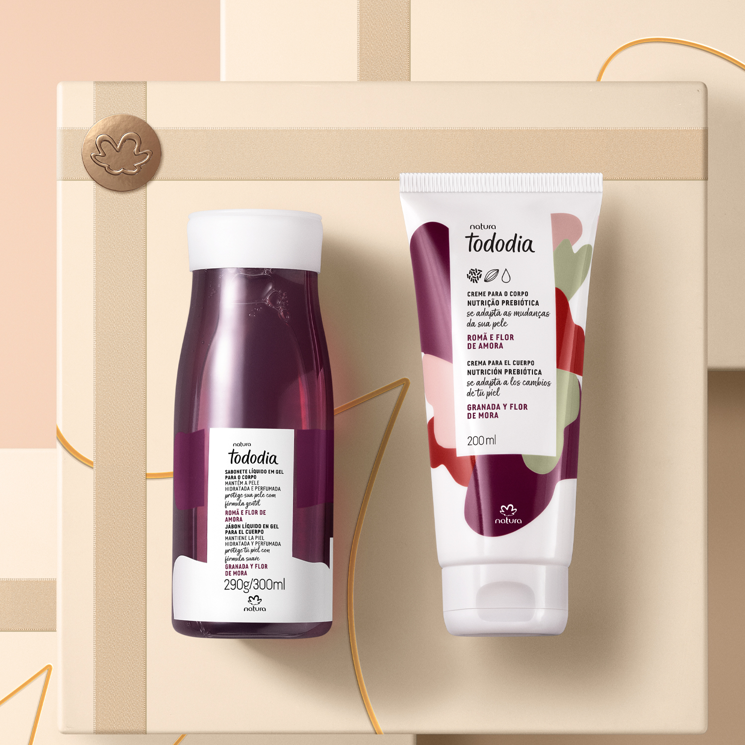 Presente Natura Tododia Romã e Flor de Amora (2 produtos)