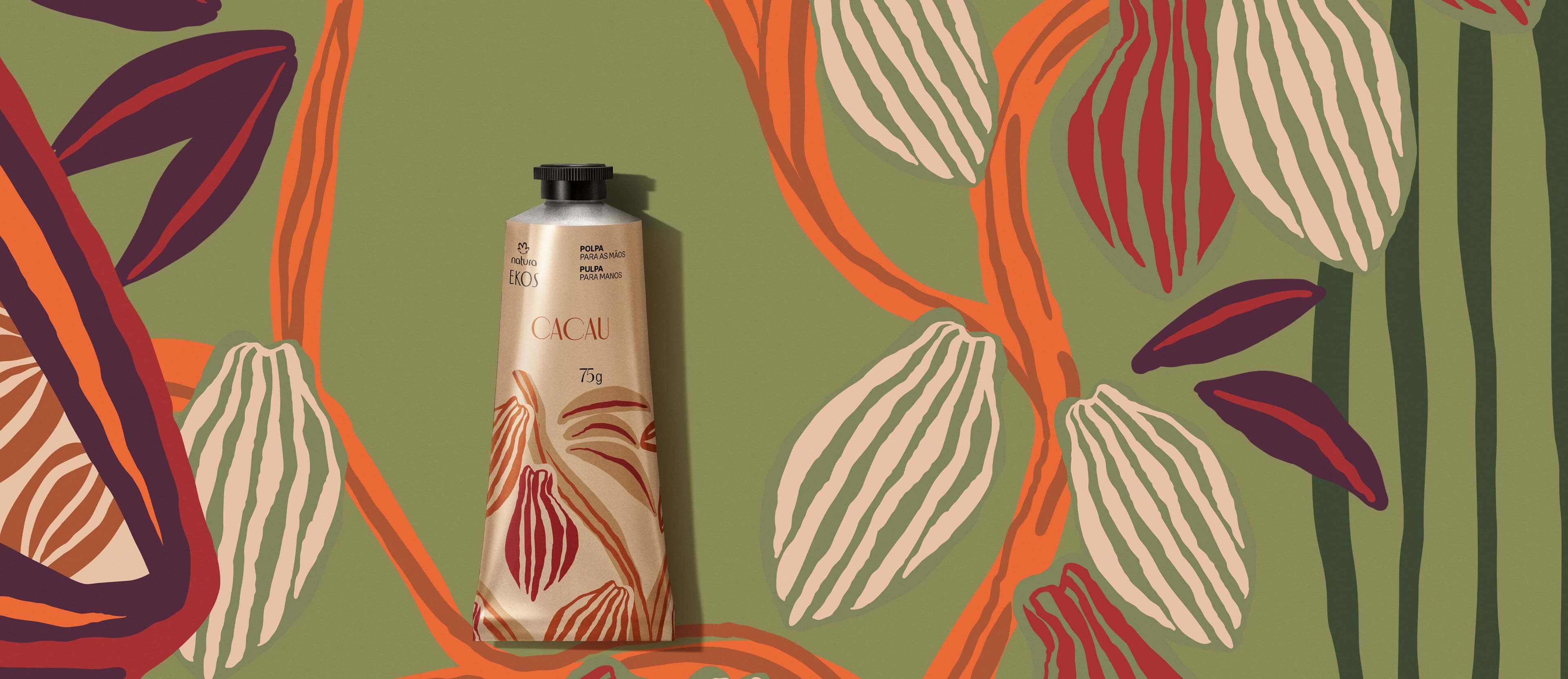Polpa Hidratante para Mãos e Unhas Ekos Cacau