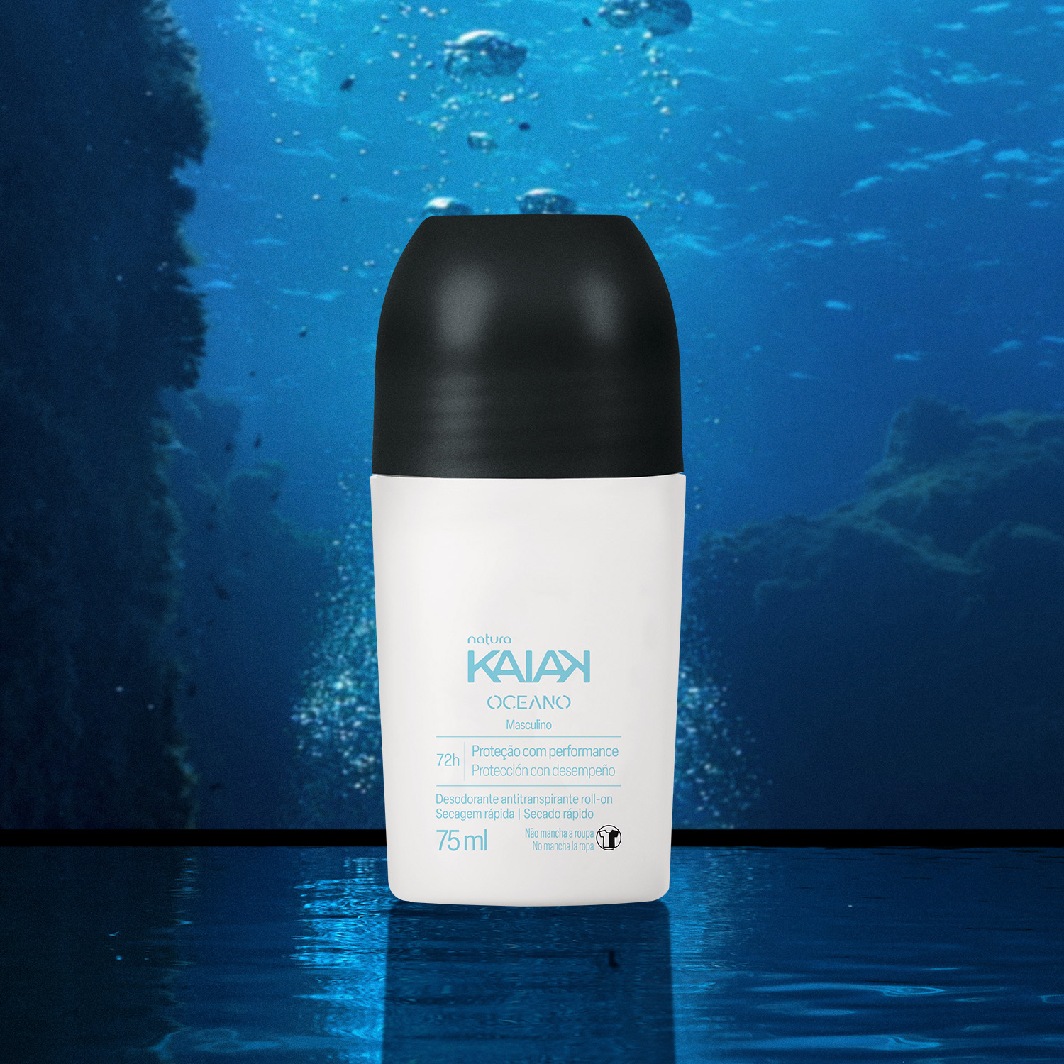 Desodorante Antitranspirante Roll-on Kaiak Oceano Masculino