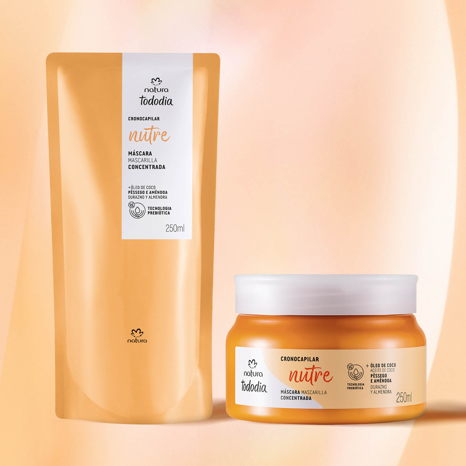 Kit Máscara Nutrição e Reparação Profunda Lumina com Refil (2 produtos)