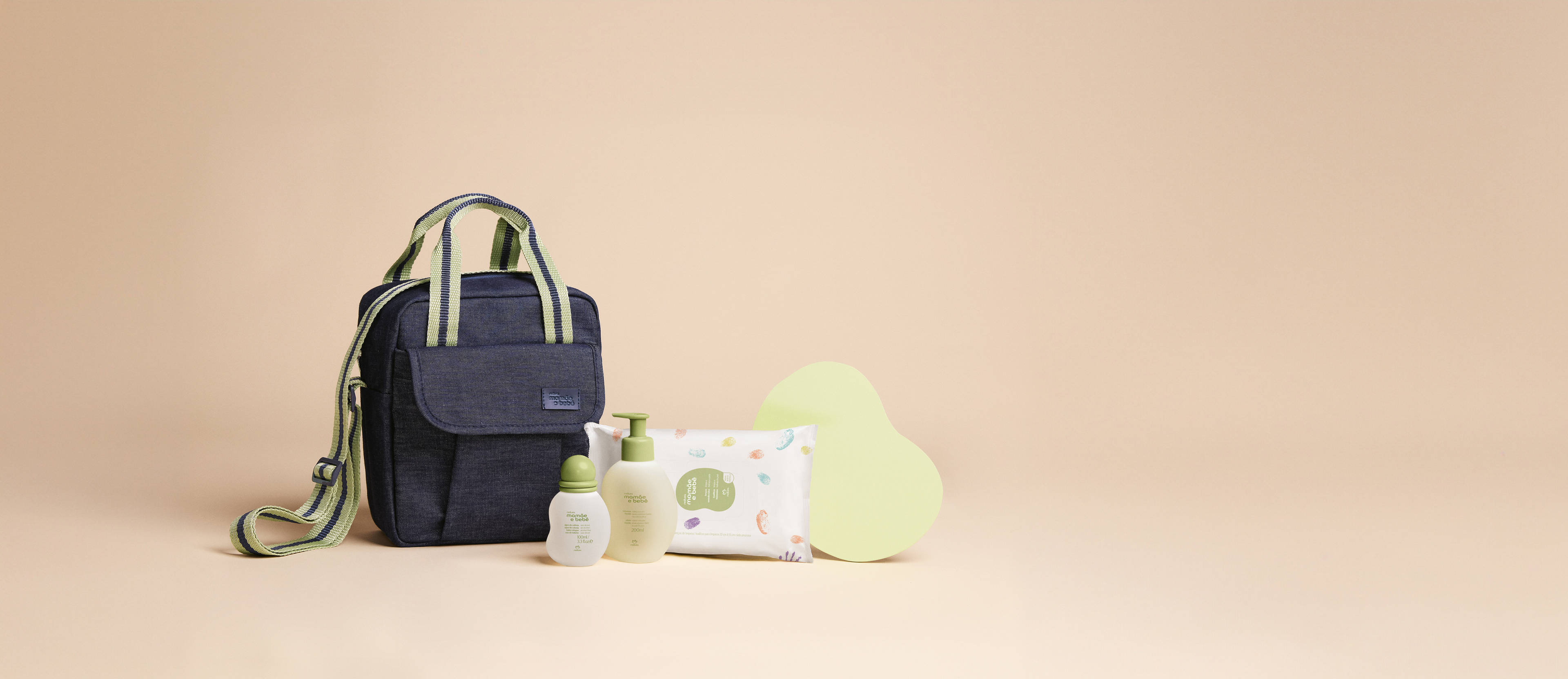 Conjunto Natura Mamãe e Bebê com Frasqueira (4 produtos)