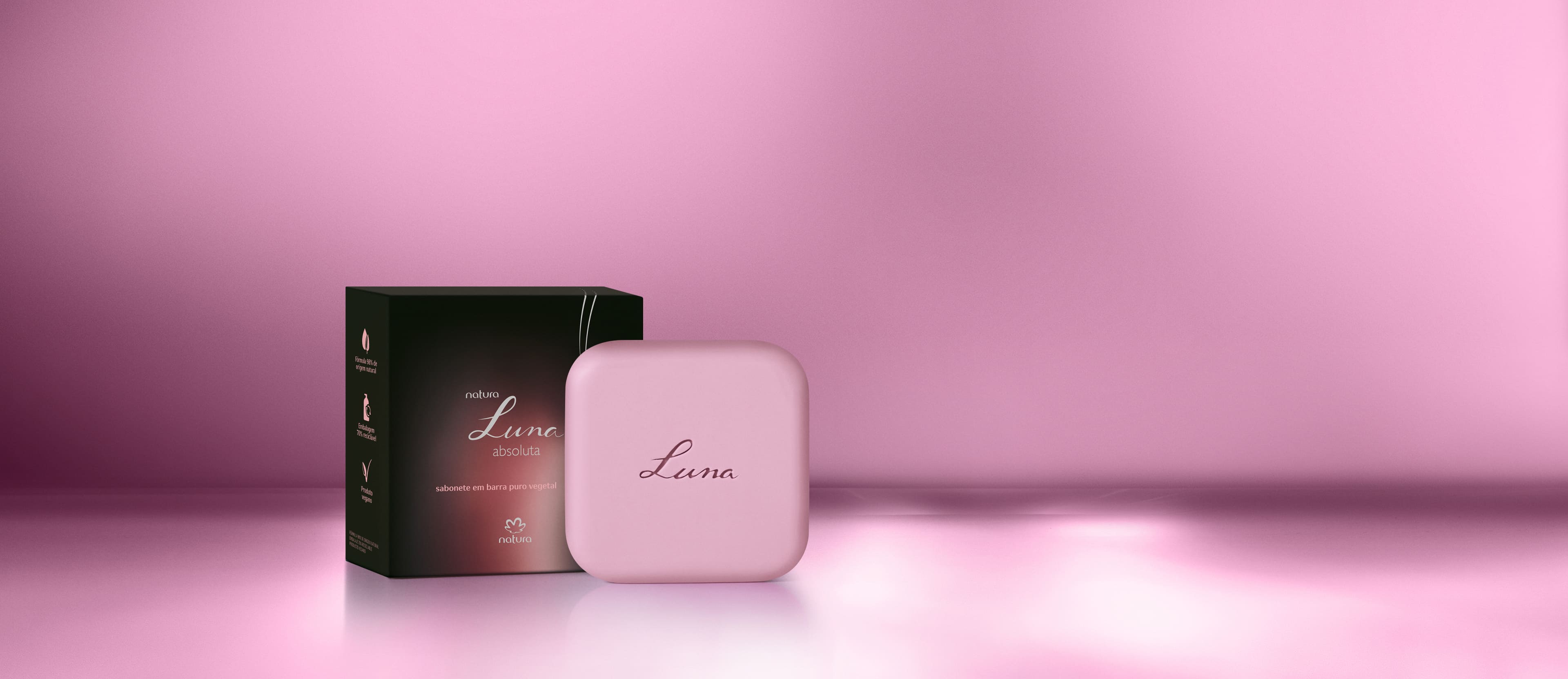 Sabonete em Barra Puro Vegetal Luna Absoluta