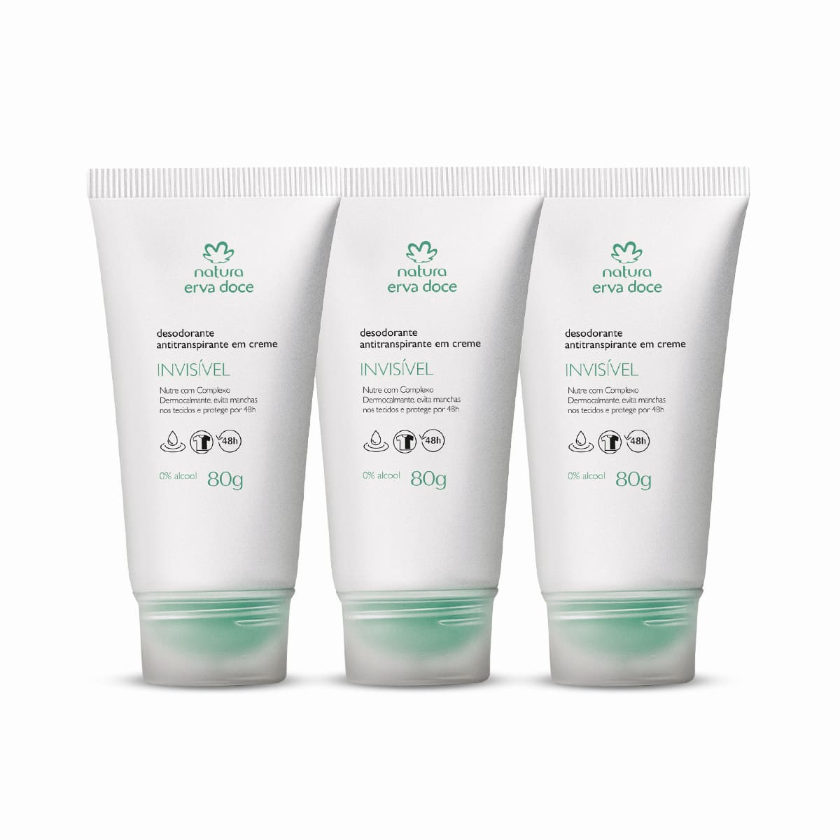Kit Desodorante Antitranspirante em Creme Erva Doce (3 unidades)