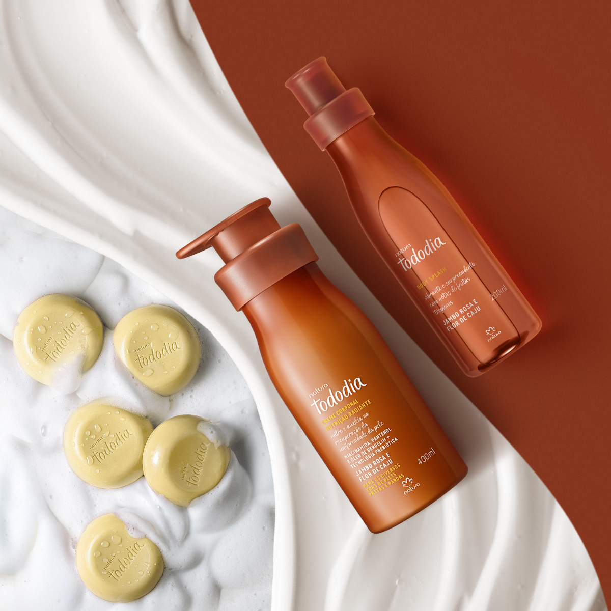 Kit Tododia Jambo Rosa e Flor de Caju Hidratação e Perfumação