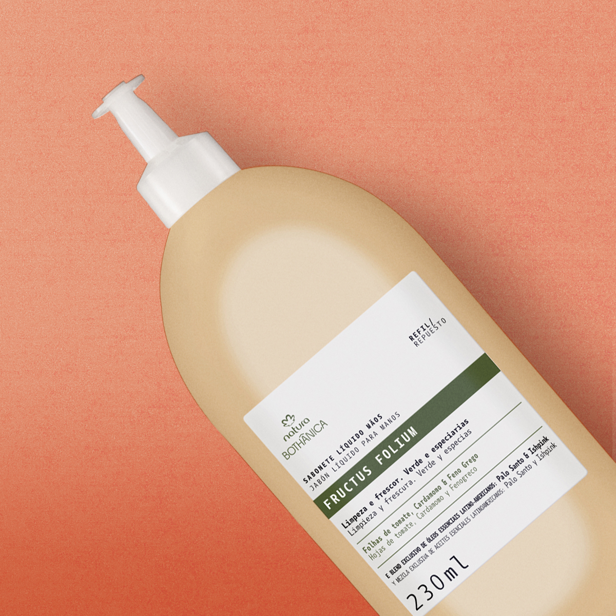 Refil Sabonete Líquido Mãos Bothânica Fructus Folium 230 ml
