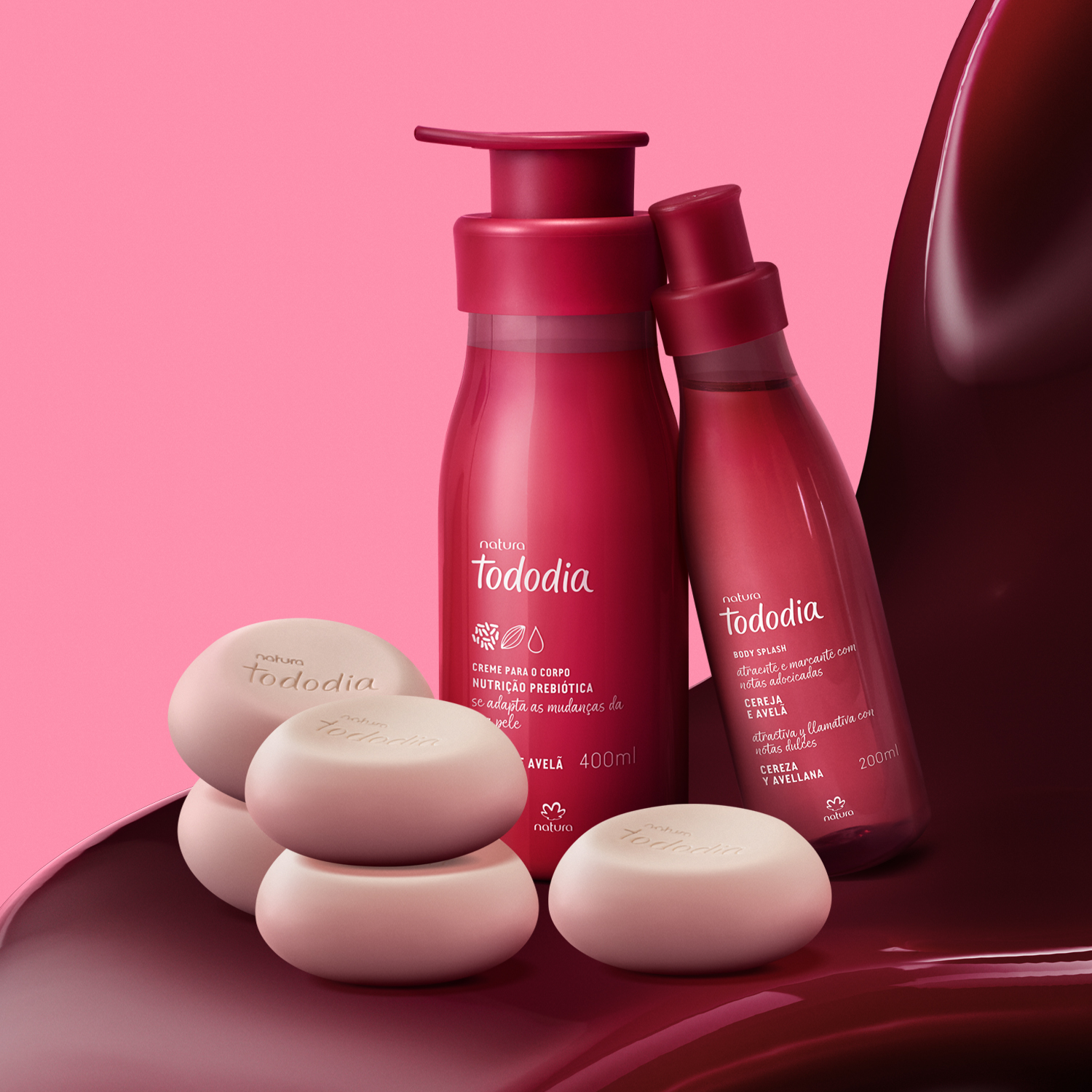Kit Tododia Cereja e Avelã (3 produtos)